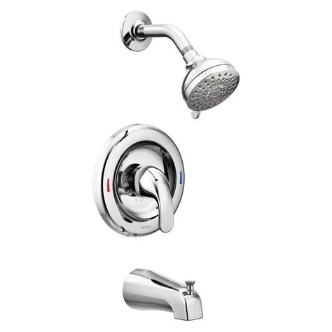 Have a question about MOEN Adler Single-Handle 4-Spray Tub and Shower Faucet in Chrome (Valve ...