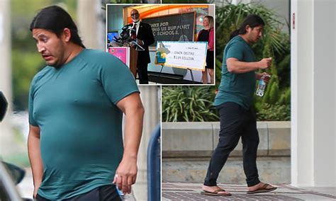 $2 billion lottery winner Edwin Castro looking downcast heading to his lawyer's office in LA ...