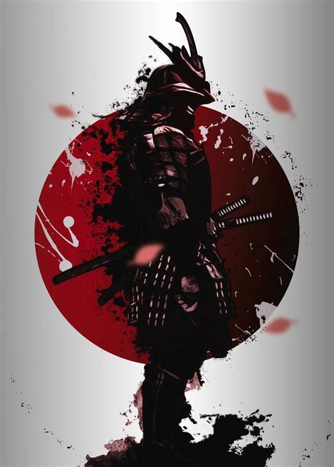 'samurai warrior' Poster Print by Ridwanart | Displate in 2020 | Samurai wallpaper, Samurai ...