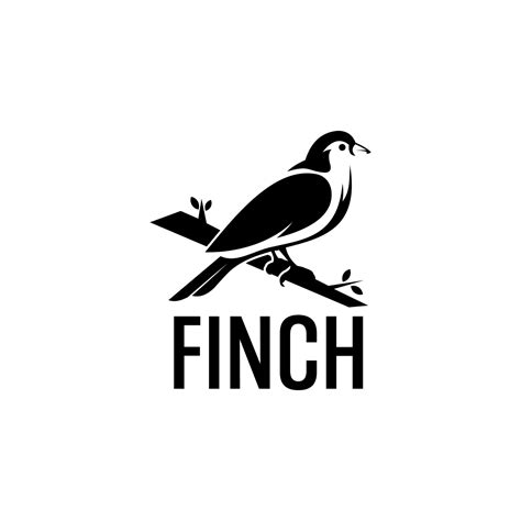 FINCH BIRD LOGO DESIGN 13340305 Vector Art at Vecteezy