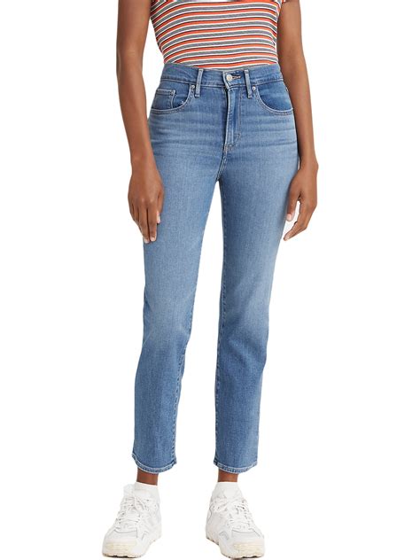 Levi's Original Red Tab Women's 724 High-Rise Straight Crop Jeans - Walmart.com