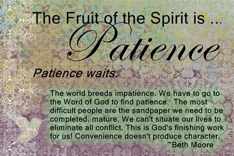 Single Moms World Online!: The Fruit of the Spirit--Patience!