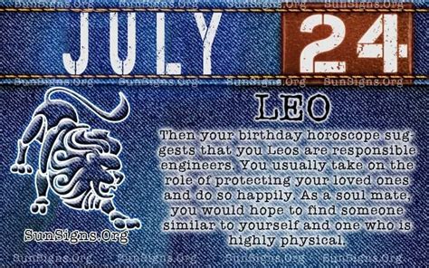 July 24 Zodiac Horoscope Birthday Personality - SunSigns.Org