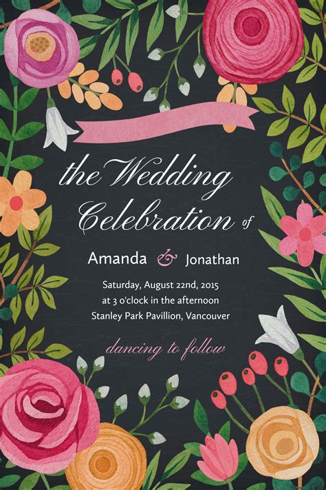 Wedding Invitations Templates Printable