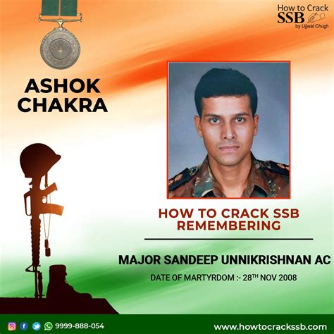 MAJ SANDEEP UNNIKRISHNAN: ASHOK CHAKRA – HOW TO CRACK SSB