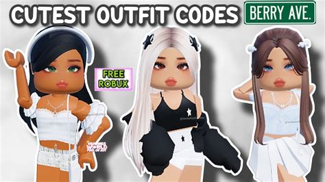 CUTEST OUTFIT CODES FOR BERRY AVENUE, BLOXBURG AND ALL ROBLOX GAMES THAT ALLOW CODES 😍 - YouTube