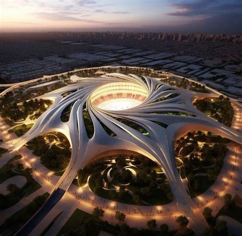 Futuristic football stadium concept Zaha Hadid Architecture, Amazing ...