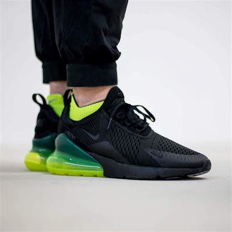 NIKE AIR MAX 270 NEON GREEN BLACK VOLT TRAINER AH8050 011 | Sneakers ...