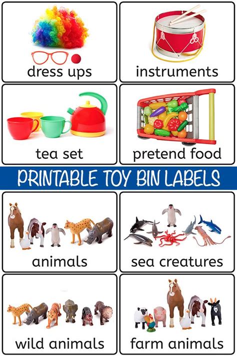 an image of toys that are labeled in english