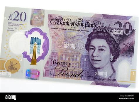 2020 new British twenty pound note made from plastic polymer Stock ...