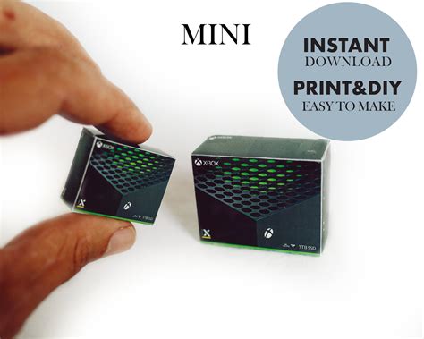 Mini XBOX Series X Console Package Template Instant Download | Etsy UK