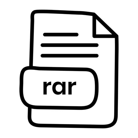 Premium download icon of rar file 10290716 Vector Art at Vecteezy