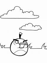 Angry Bird Bomb Coloring Page sketch template