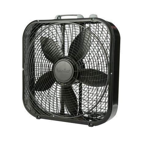 Lasko Cool Colors 20" 3-Speed Box Fan, B20301, Black - Walmart.com ...