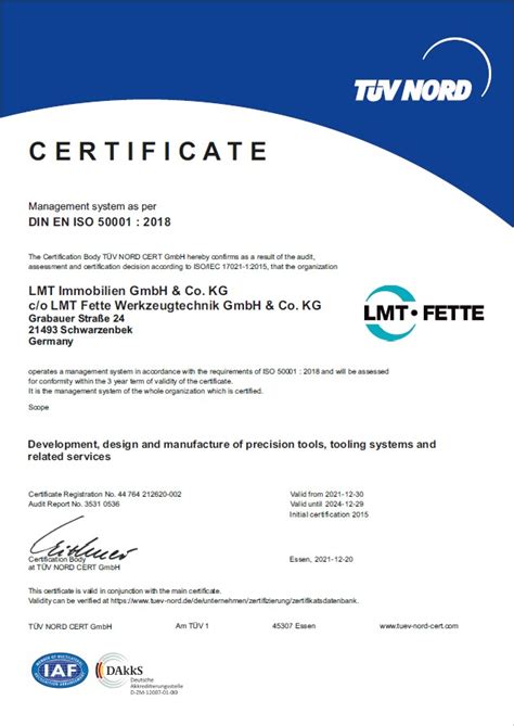 Certificates | LMT Tools