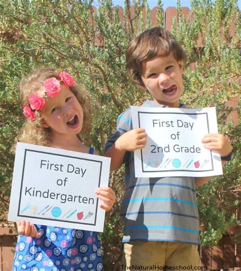 First Day of School - Back to School Printable Cards by Grade