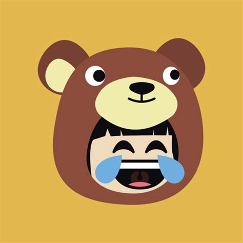 Bear Emoji - Cute Stickers by Mar Kevin Cayabyab