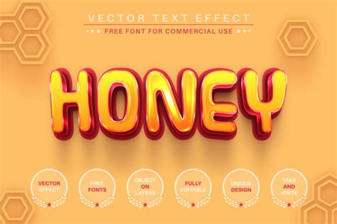 Honey - Editable Text Effect, Font Style (1675233)