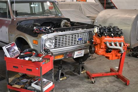 How to Swap an LS Engine Into Your 1967-1972 GM C10 Truck With A Holley Swap Kit - Holley Motor Life