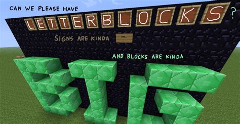 Block Letters In Minecraft - Easy Block Letters