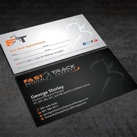 Physical Therapy business card design for Sports Medicine related business | Business card contest