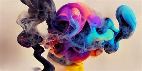 Premium Photo | A colorful smoke from a smoke bomb