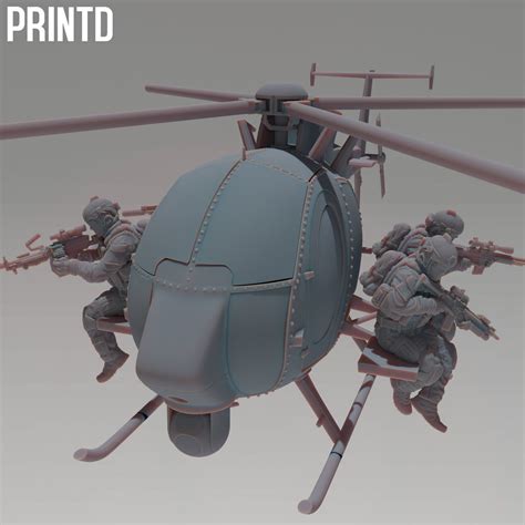 MH-6I Light Helicopter Modern Warfare Wargame Resin Models Zona Alpha ...