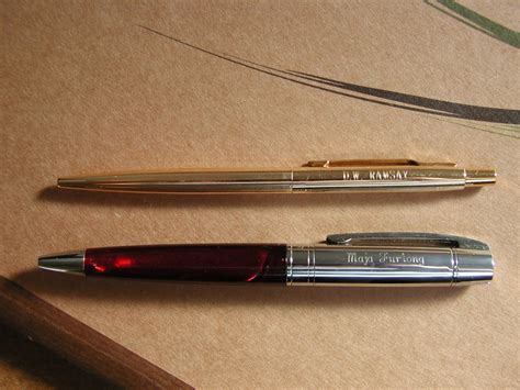 Vancouver Pen Club: ~ ~ ~ ~ ~ ~ ~ ~ ~ ~ Engraved Pens