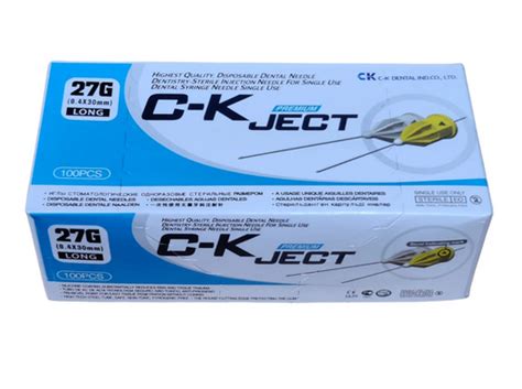 CK Dental | C-K Ject 27g long ( dental injection needles single use ) UAE