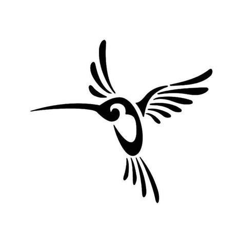 Tribal Hummingbird 1 Vinyl Decal Sticker BallzBeatz . com | Hummingbird ...