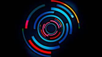 digital art, Colorful, Circle, Blue, Red HD Wallpapers / Desktop and ...