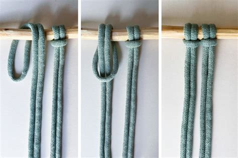 How to Tie The Lark's Head Knot - Easy Lark's Head Knot Tutorial with Step-by-Step Photos ...