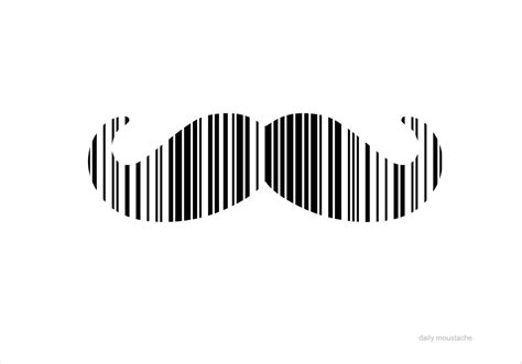 dailymoustache: 70. Barcode moustache