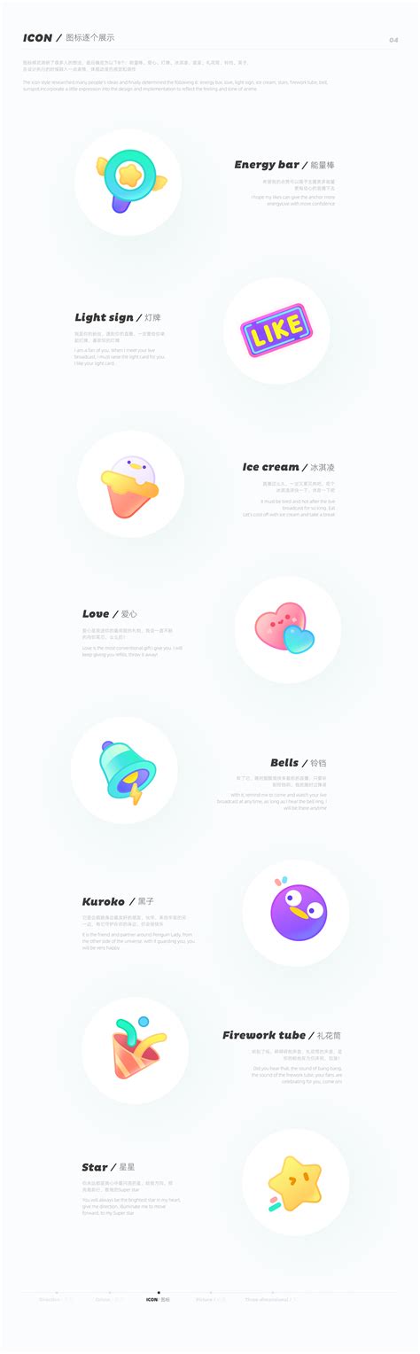 Tencent Animation Live Like Series Icons on Behance