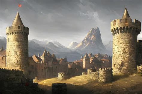 Medieval Village Digital Art by Obsidian Art-X - Fine Art America