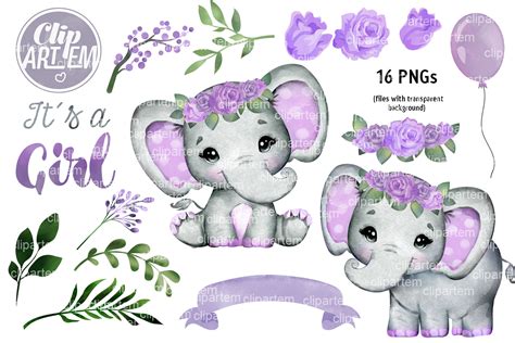 Purple Baby Elephant