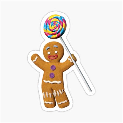 "Shrek Gingerbread Man Gingy" Sticker for Sale by ariannacerv | Redbubble