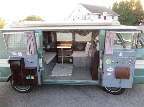 Corvair van camper interior photos (Ben's Bus)