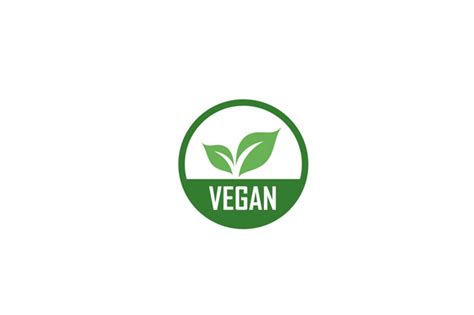 Vegan Logo with Green Leaf Graphic by shawlin · Creative Fabrica