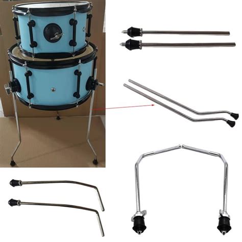 【Moon】 2 pieces Floor tom legs tom feet drum set accessory drum parts silver | Lazada