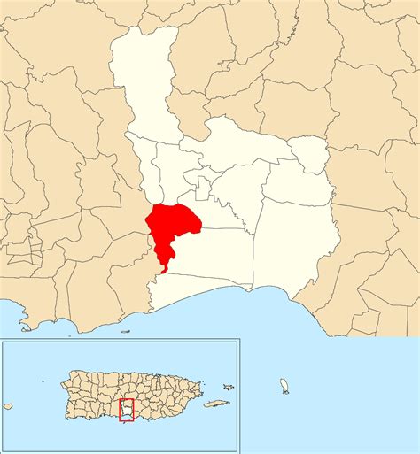 Image: Sabana Llana, Juana Díaz, Puerto Rico locator map