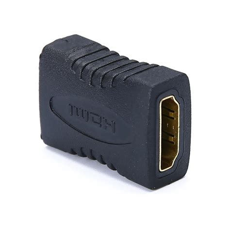 1pc Black Professional HDMI Female to HDMI Female Extender HDMI Cable ...