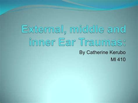 Ear Noise Trauma - Top Causes of Tinnitus