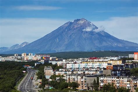 Petropavlovsk-Kamchatsky cityscape — Stock Photo © amoklv #43562995