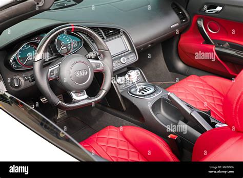 Audi R8 Interior Stock Photo - Alamy