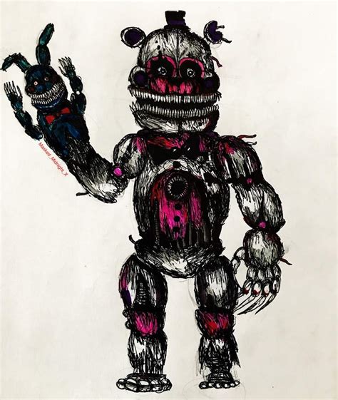 Nightmare Funtime Freddy Drawing | Five Nights At Freddy's Amino