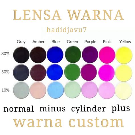 Jual LENSA WARNA CUSTOM | Shopee Indonesia