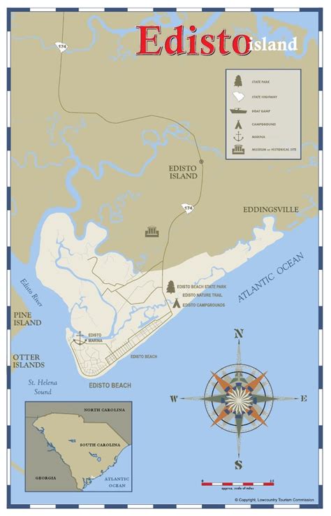 Edisto island map