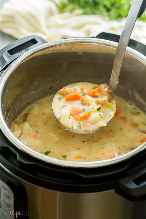 Instant Pot Potato Soup Recipe - The Recipe Rebel