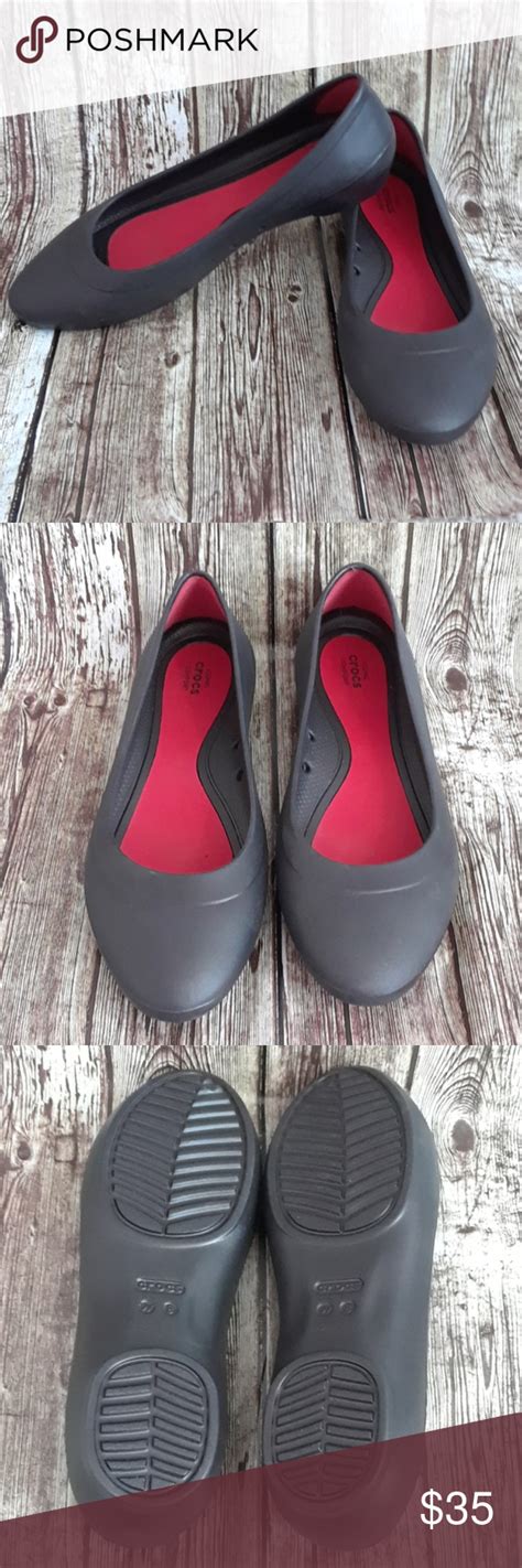 Crocs iconic comfort flats | Comfortable flats, Flat shoes women, Crocs